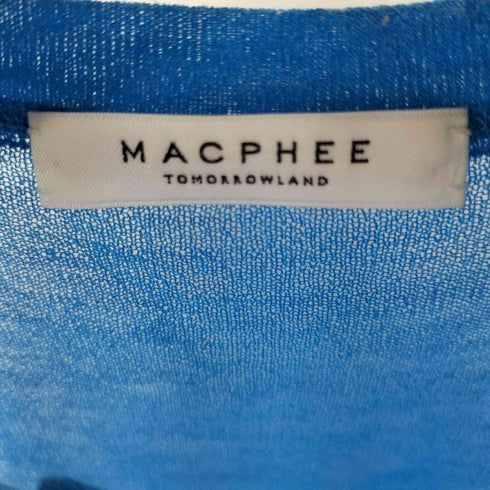 トゥモローランドマカフィー tomorrowland macphee 20SS ポリエステルリネン クルーネックカーディガン レディース JPN:S