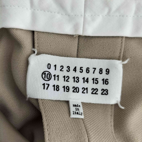 メゾンマルジェラ Maison Margiela ノータック センタープリーツ スラックス メンズ 50