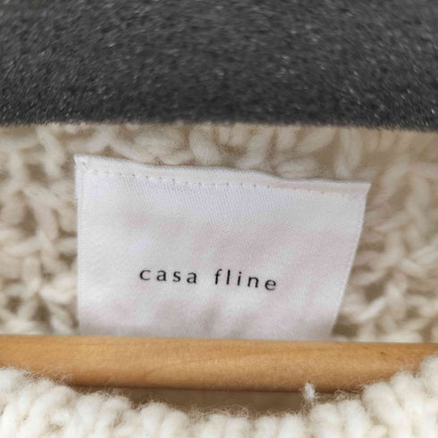 カーサフライン CASA FLINE フリンジハンドニットプルオーバー レディース FREE
