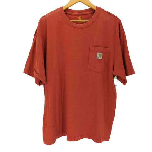 カーハート Carhartt 胸ポケット クルーネック半袖Tシャツ メンズ JPN:L