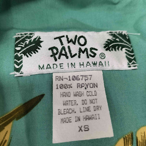 トゥーパームス TWO PALMS レーヨン ノースリーブワンピース レディース import:XS