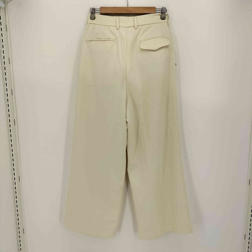 ソエルテ soerte 2tuck white wide slacks 2タック ホワイト スラックス メンズ JPN:2