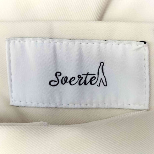 ソエルテ soerte 2tuck white wide slacks 2タック ホワイト スラックス メンズ JPN:2