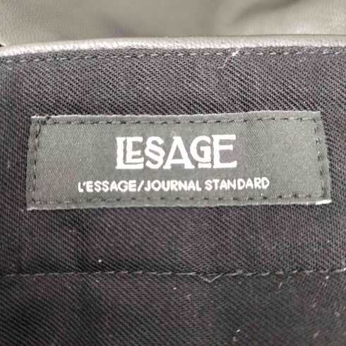 ジャーナルスタンダードレサージュ JOURNAL STANDARD Lessage フェイクレザー ブーツカットパンツ レディース JPN:36