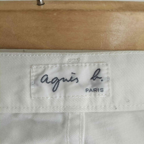 アニエスベー agnes b. PARIS フランス製 ボタンフライ ストレートパンツ メンズ FR:36-38