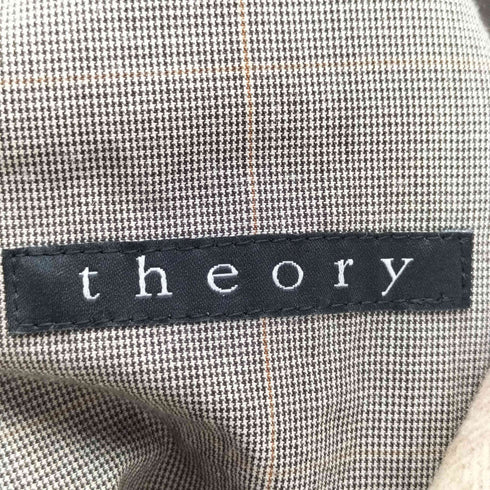 セオリー theory 裏地チェック カシミア キャメル チェスターコート メンズ JPN:42