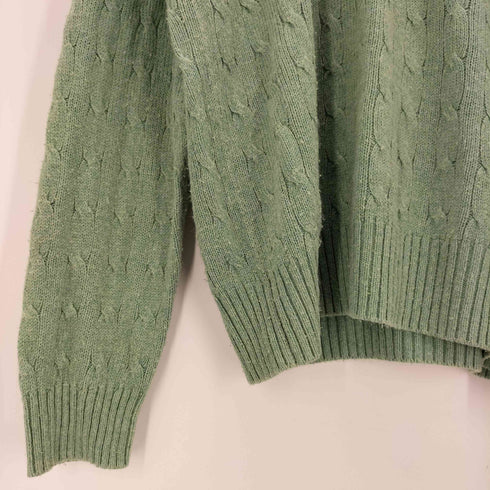 ポロバイラルフローレン Polo by RALPH LAUREN 90S ポニー刺繍 シルク ケーブルニット セーター メンズ JPN:XL