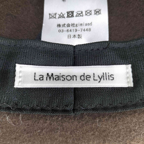 ラメゾンドリリス La Maison de Lyllis 中折れウールハット メンズ
