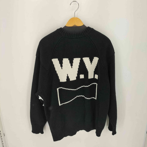 ウェイステッドユース WASTED YOUTH 23AW Knit Sweater Black ニット セーター メンズ import:XL