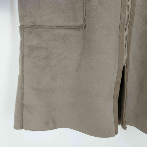 ザラ ZARA リバーシブルフェイクムートンコート レディース import:M