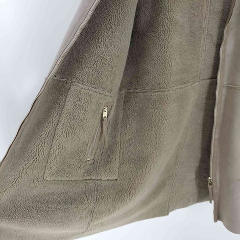 ザラ ZARA リバーシブルフェイクムートンコート レディース import:M