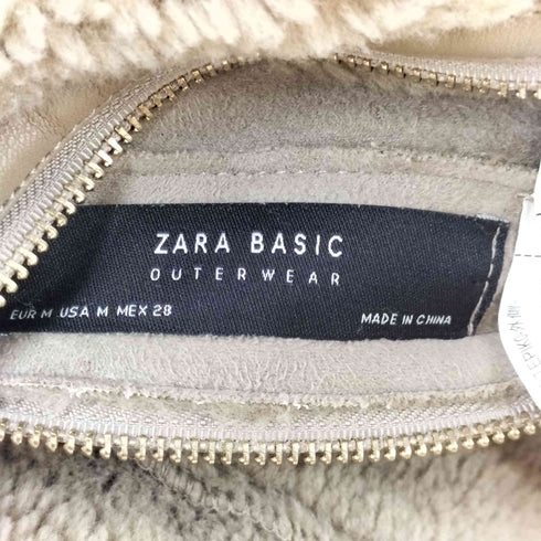 ザラ ZARA リバーシブルフェイクムートンコート レディース import:M