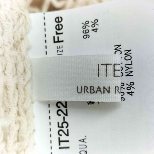 アイテムズ アーバンリサーチ ITEMS URBAN RESEARCH クロシェパッチワークニット レディース FREE