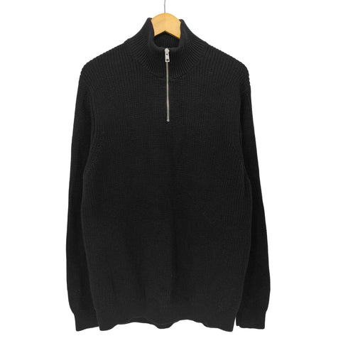 ザラ ZARA ウラアミ ニット セーター ハーフジップ メンズ import:XL
