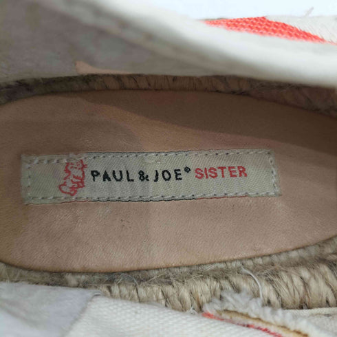 ポールアンドジョーシスター PAUL&JOE SISTER ハート柄 エスパドリーユ ローカットスニーカー レディース 37