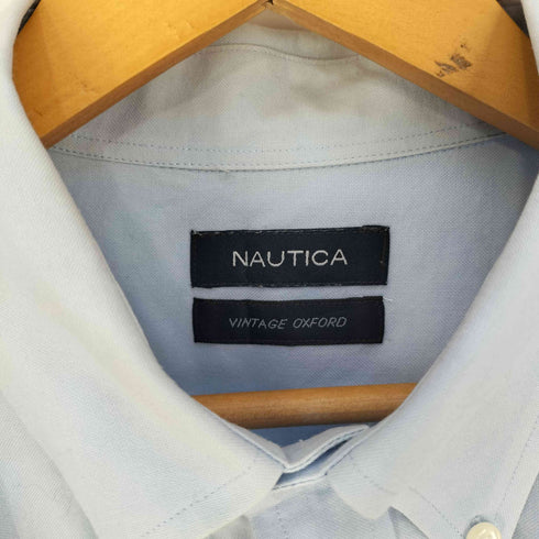 ノーティカ NAUTICA VINTAGE OXFORD ロゴ刺繍 ボタンダウン オックスフォードシャツ メンズ 17 34/35