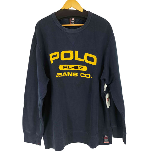 ポロジーンズカンパニーラルフローレン POLO JEANS COMPANY RALPH LAUREN フロント刺繍 クルーネックスウェット RL-67 メンズ 3xt