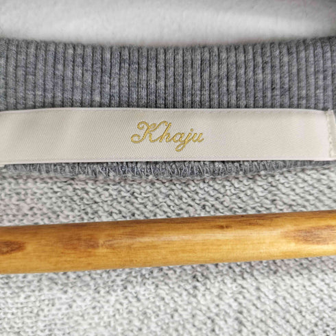 カージュ Khaju ネックスリットスエットワンピース レディース