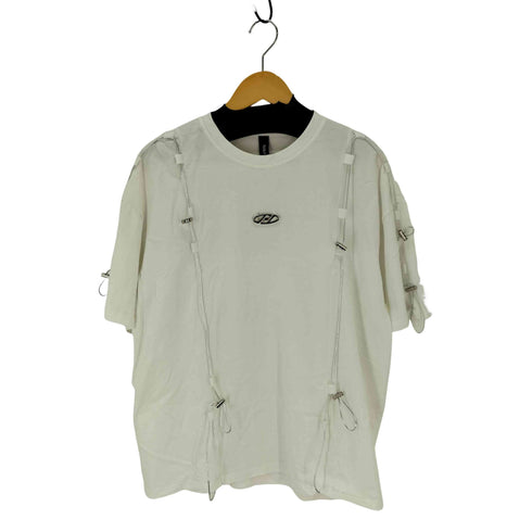 NINA LIFE メタルロゴドローストリングデザインS/S TEE 韓国 ストリート レディース