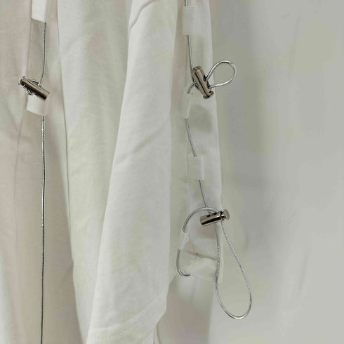 NINA LIFE メタルロゴドローストリングデザインS/S TEE 韓国 ストリート レディース