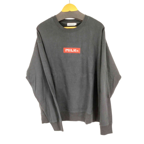 ミルクフェド MILKFED. BAR SWEAT TOP RED レディース import:XL