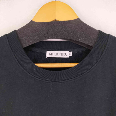 ミルクフェド MILKFED. BAR SWEAT TOP RED レディース import:XL