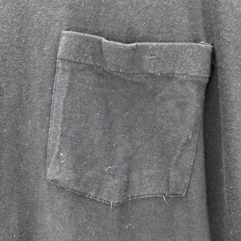 ヘインズ Hanes USA製 裾袖シングル 無地 ポケット付きTシャツ ポケT メンズ JPN:XL
