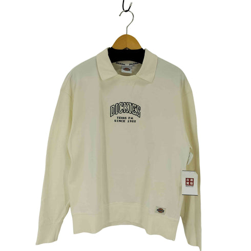 ディッキーズ Dickies アーチロゴプリント 襟付きスウェットプルオーバー ポロシャツ レディース JPN:M