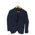 SARTORIA DEL GROSSO ウール チョークストライプ 3Bテーラードジャケット メンズ