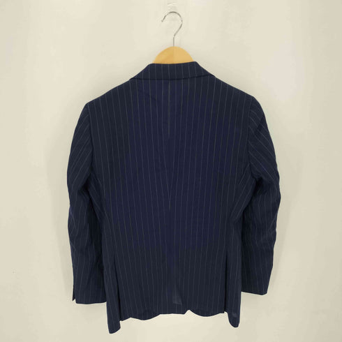 SARTORIA DEL GROSSO ウール チョークストライプ 3Bテーラードジャケット メンズ
