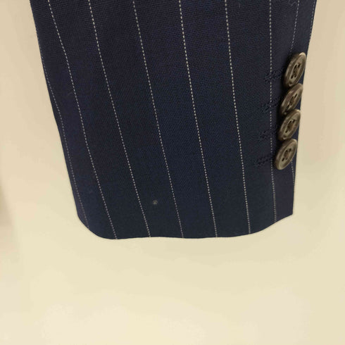 SARTORIA DEL GROSSO ウール チョークストライプ 3Bテーラードジャケット メンズ