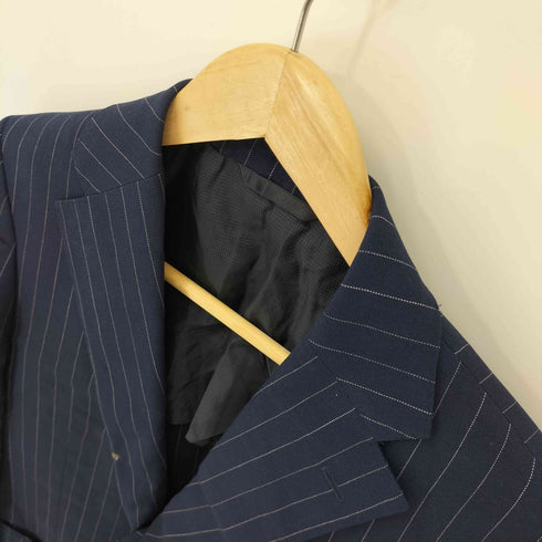 SARTORIA DEL GROSSO ウール チョークストライプ 3Bテーラードジャケット メンズ