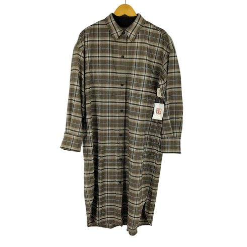 グリーンレーベルリラクシング GREEN LABEL RELAXING クリア フラノ シャツ ワンピース チェック レディース