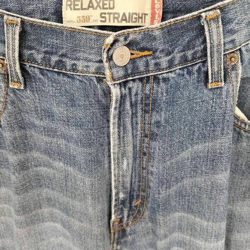 リーバイス Levis 00S 559 RELAXED STRAIGHT ジップフライデニムパンツ カットオフ 07年製 メンズ W34 L34