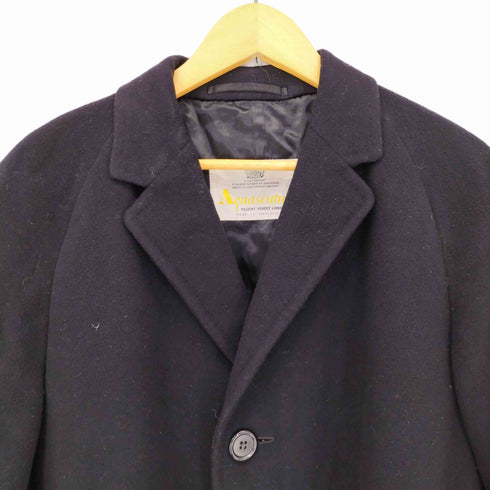 アクアスキュータム AQUASCUTUM 60S~70S MADE IN ENGLAND ウールチェスターコート メンズ UK:38