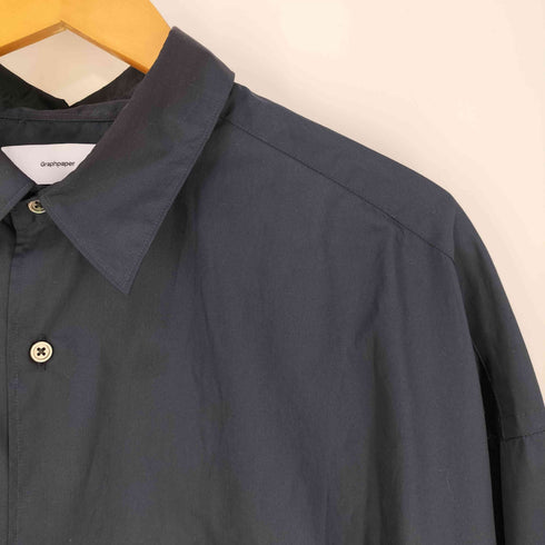 グラフペーパー Graphpaper Broad L/S Oversized Regular Collar Shirt ブロード L/S オーバーサイズ レギュラー カラーシャツ メンズ JPN:2