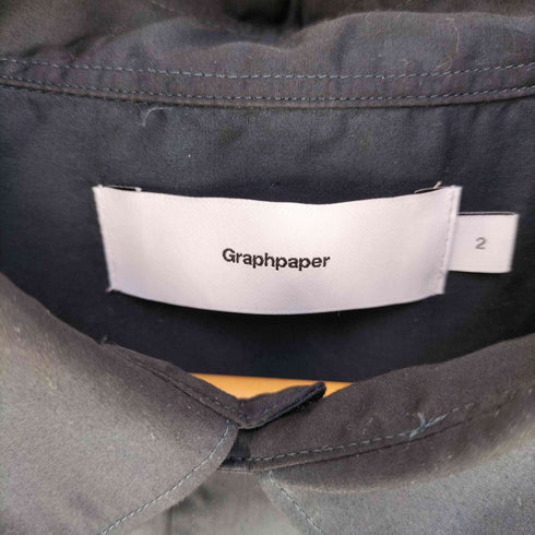 グラフペーパー Graphpaper Broad L/S Oversized Regular Collar Shirt ブロード L/S オーバーサイズ レギュラー カラーシャツ メンズ JPN:2