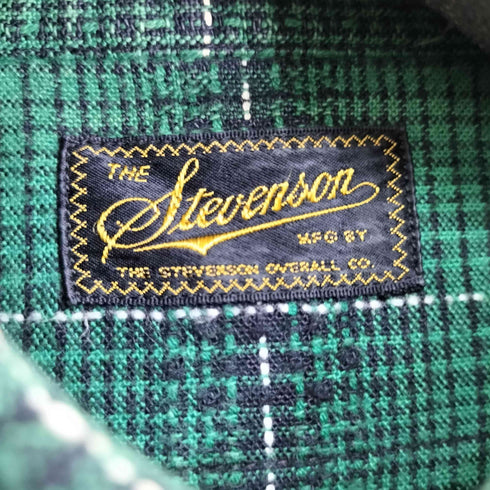スティーブンソンオーバーオール STEVENSON OVERALL CO. L/S チェックシャツ メンズ JPN:S