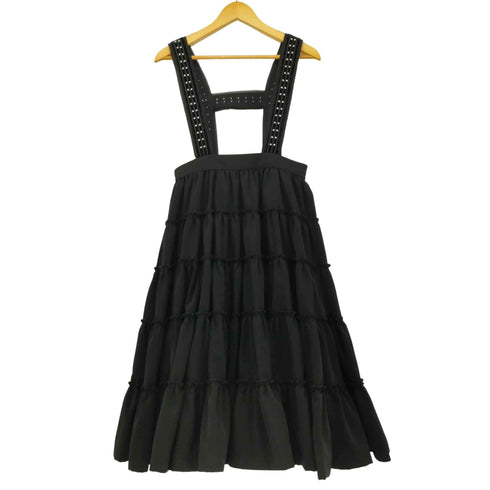 ノワールケイニノミヤ noir kei ninomiya 20SS ”Beginnings” 原点に立ち返り見えたもの スタッズ ハーネス ティアード ジャンパースカート レディース JPN:XS