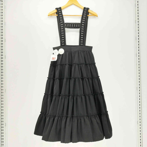 ノワールケイニノミヤ noir kei ninomiya 20SS ”Beginnings” 原点に立ち返り見えたもの スタッズ ハーネス ティアード ジャンパースカート レディース JPN:XS