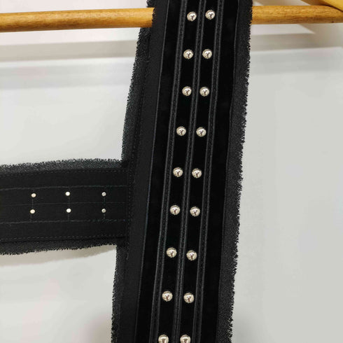 ノワールケイニノミヤ noir kei ninomiya 20SS ”Beginnings” 原点に立ち返り見えたもの スタッズ ハーネス ティアード ジャンパースカート レディース JPN:XS