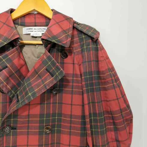 コムデギャルソンコムデギャルソン COMME des GARCONS COMME des GARCONS AD2016 コムコム タータンチェック トレンチコート レディース JPN:S