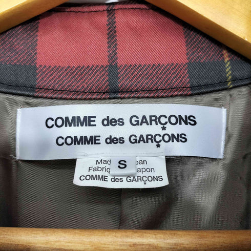 コムデギャルソンコムデギャルソン COMME des GARCONS COMME des GARCONS AD2016 コムコム タータンチェック トレンチコート レディース JPN:S