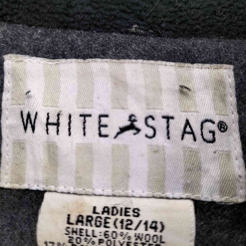ホワイトスタッグ WHITE STAG ウールジップショートコート レディース JPN:L