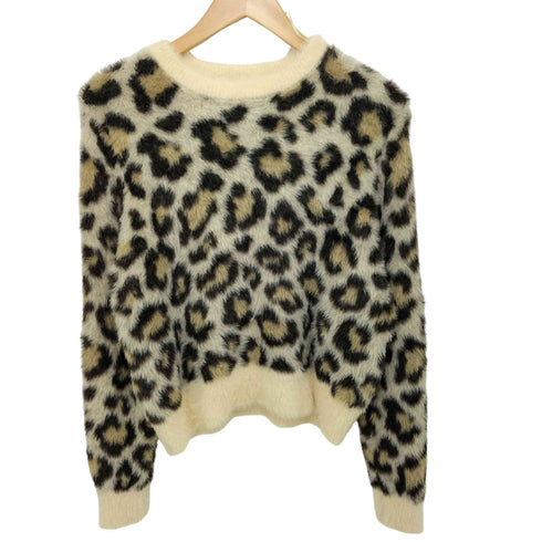 ザラ ZARA ジャカードアニマルプリント ニットセーター レディース import:S