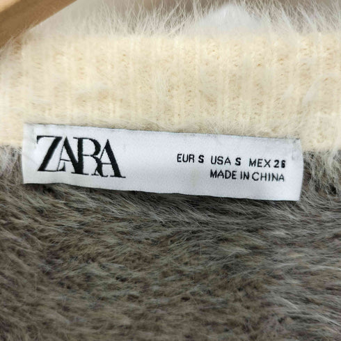 ザラ ZARA ジャカードアニマルプリント ニットセーター レディース import:S