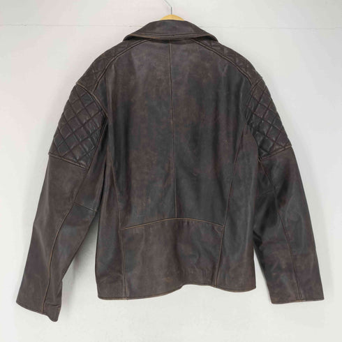 エイソス asos リアルレザーダブルライダースジャケット メンズ JPN:M