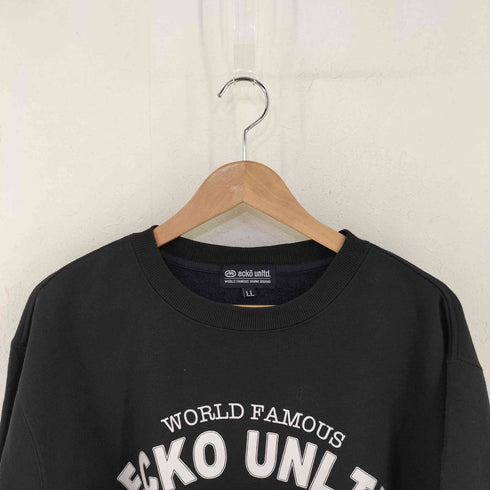 エコーアンリミテッド ECKO UNLTD カレッジロゴプリント クルーネックスウェット メンズ import:XL