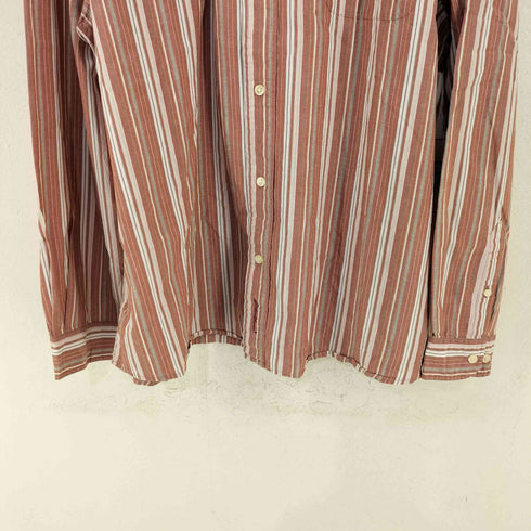 エディーバウアー Eddie Bauer ストライプ レギュラーカラーシャツ メンズ import:XL