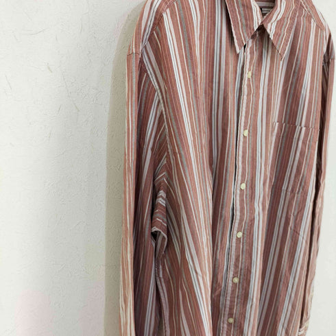 エディーバウアー Eddie Bauer ストライプ レギュラーカラーシャツ メンズ import:XL